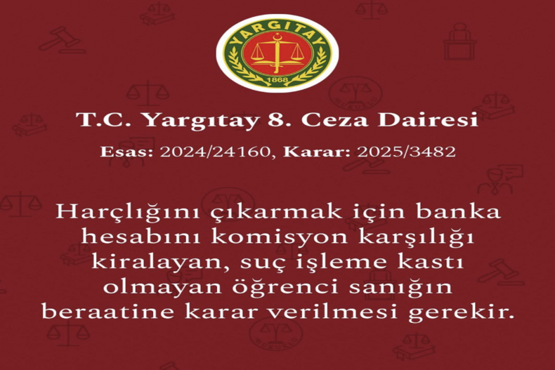 BANKA HESABINI KOMİSYON KARŞILIĞI KİRALAYAN KİŞİ