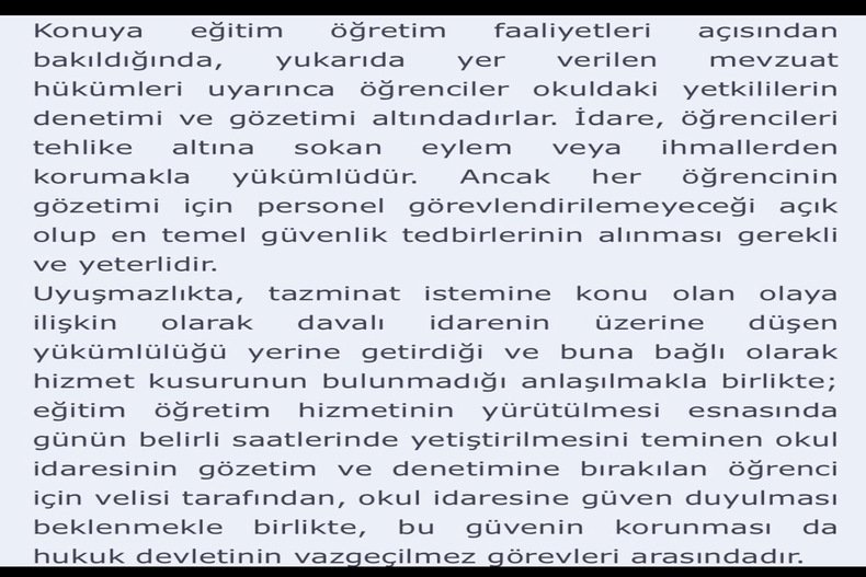 ÖĞRENCİ YARALAMASINDA OKUL SORUMLULUĞU